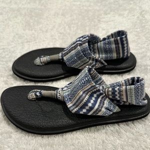 Sanuk 1016459 Blanket Yoga Sling Sandal Womens Size 8